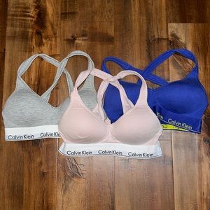 3 CALVIN KLEIN SPORTS BRAS